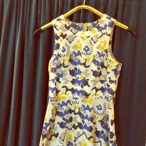 French Connection cotton gold trimmed dress